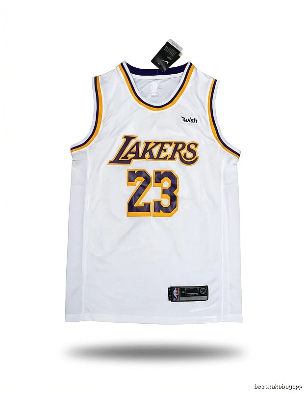 LBJ's retro white jersey of the Lakers