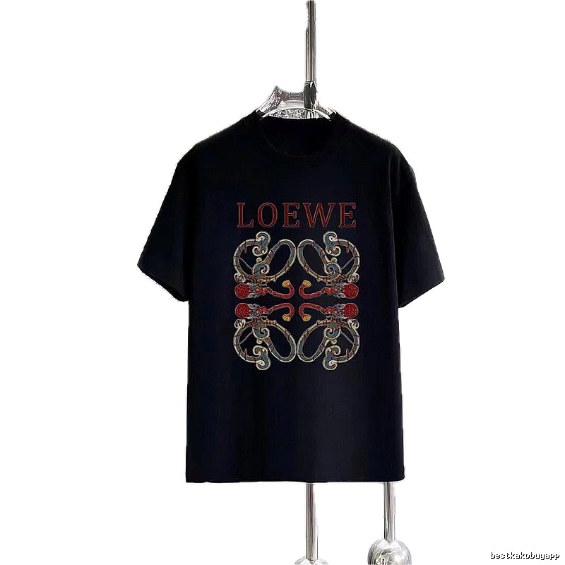 LOEWE Chinese Style Collection Vintage Black T-Shirt