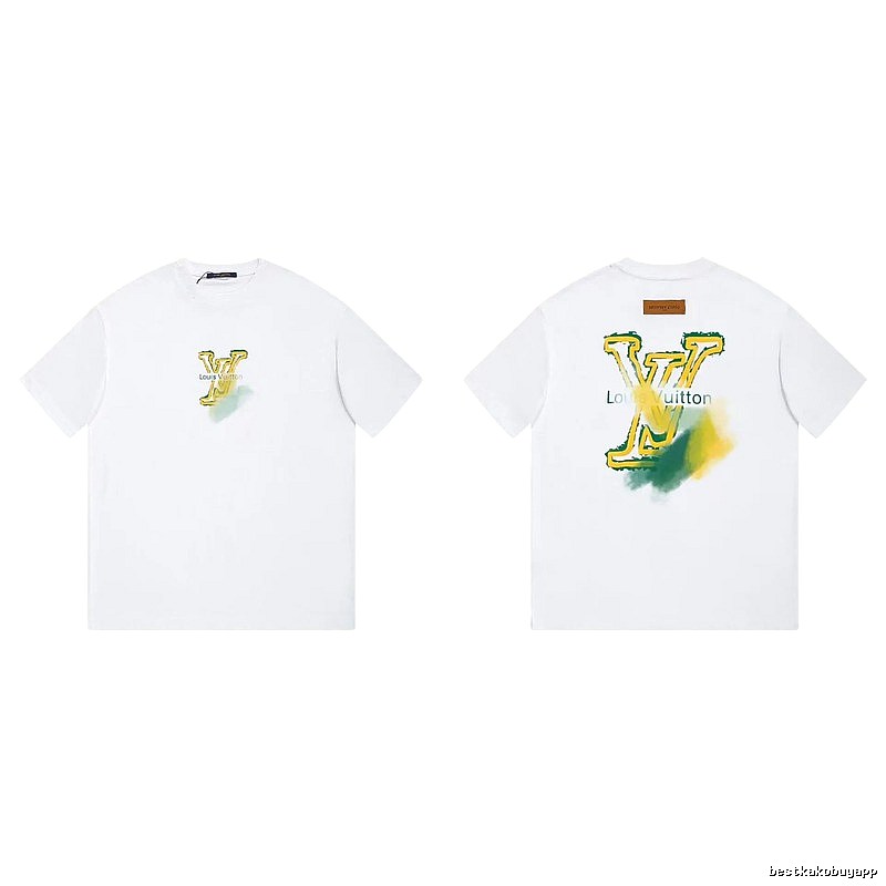 Louis Vuitton LV Printed Casual Style White T-Shirt
