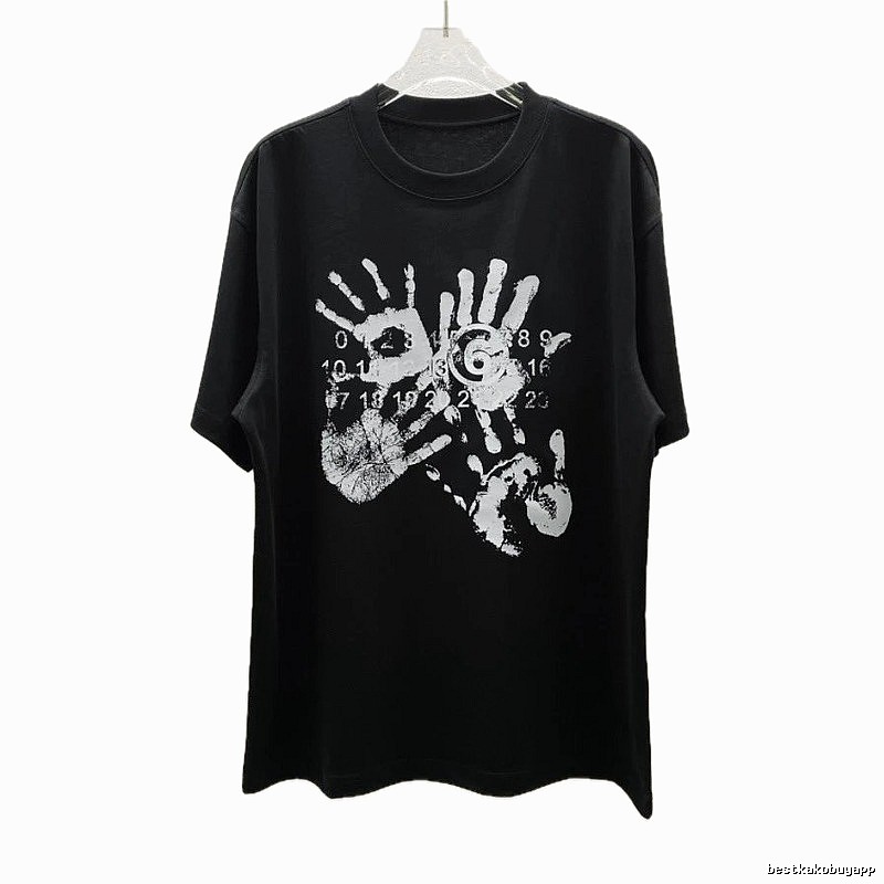 Maison Margiela MM6 Street Style Black T-Shirt