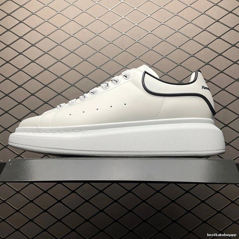 McQueen Oversized Sneakers in White and Black, Finished with Statement Proportions
