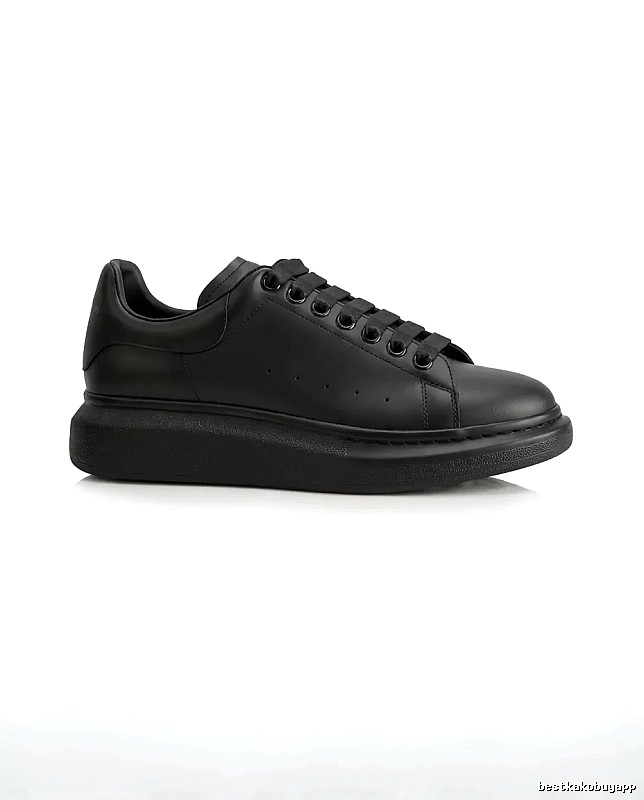 McQueen Thick-soled Casual Style Black Shoes