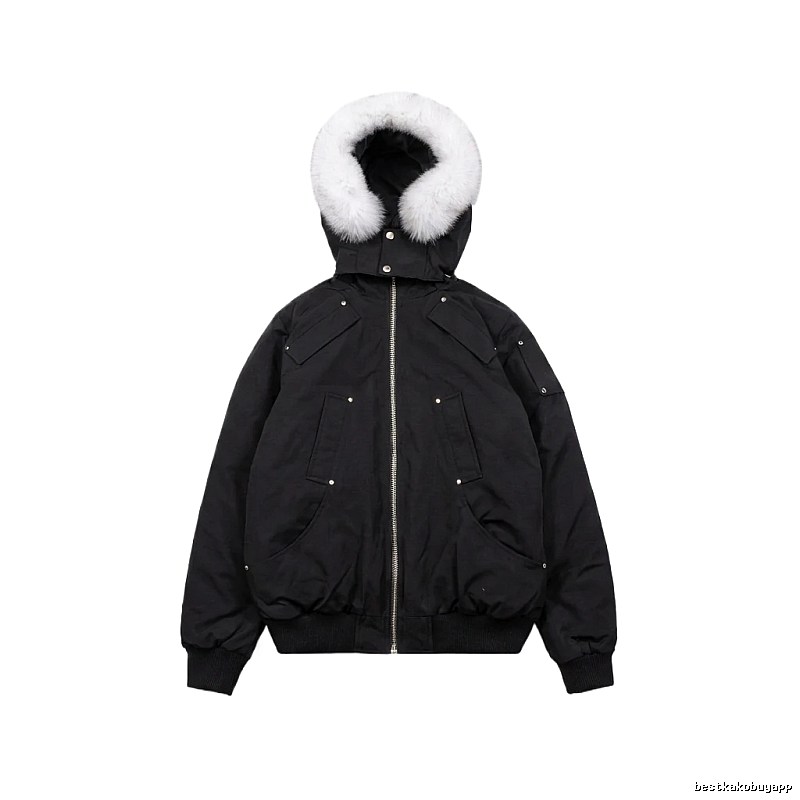 Michael Kors black utility-style down jacket