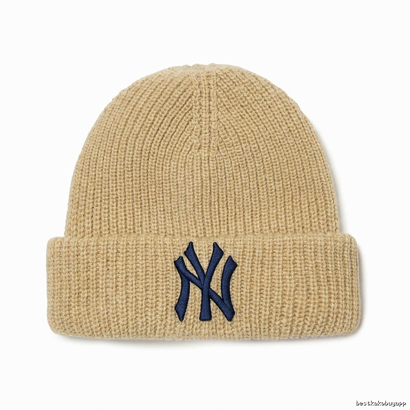MLB classic beige knitted hat
