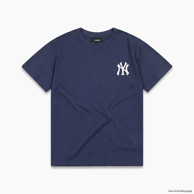 MLB Classic Simple Style Navy Blue T-shirt