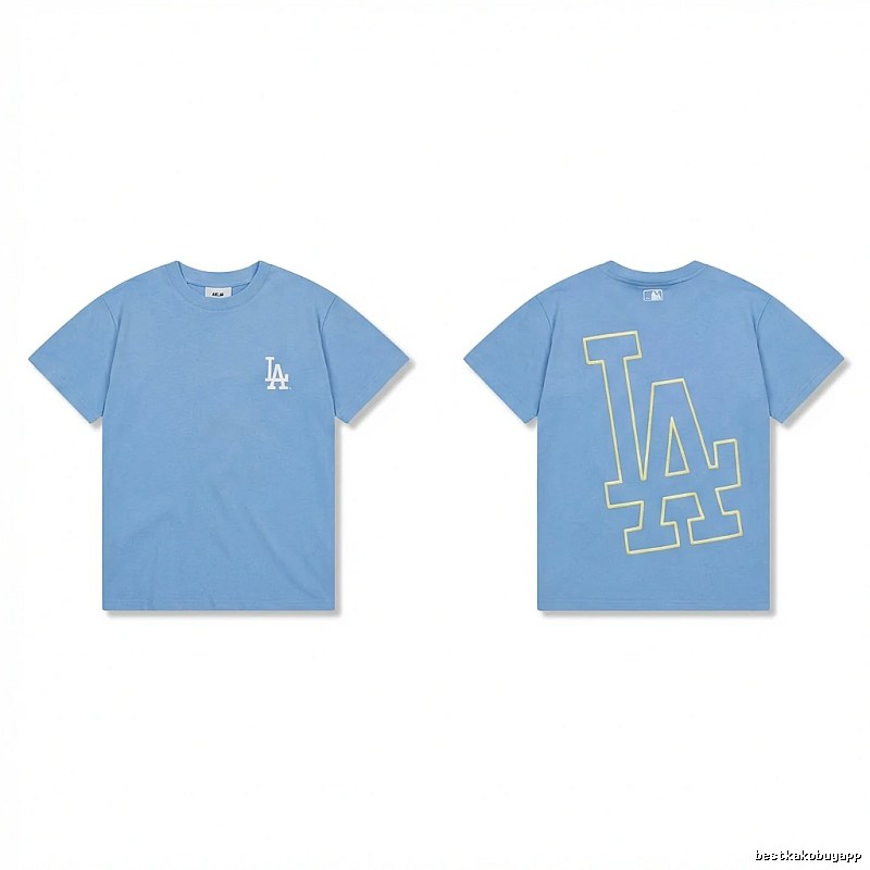 MLB LA Series Simple Style Blue T-shirt