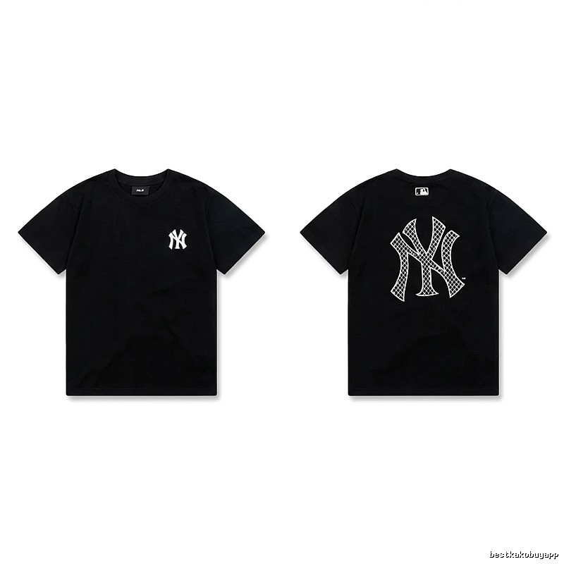 MLB NY Series Trendy and Cool Style Black T-shirt