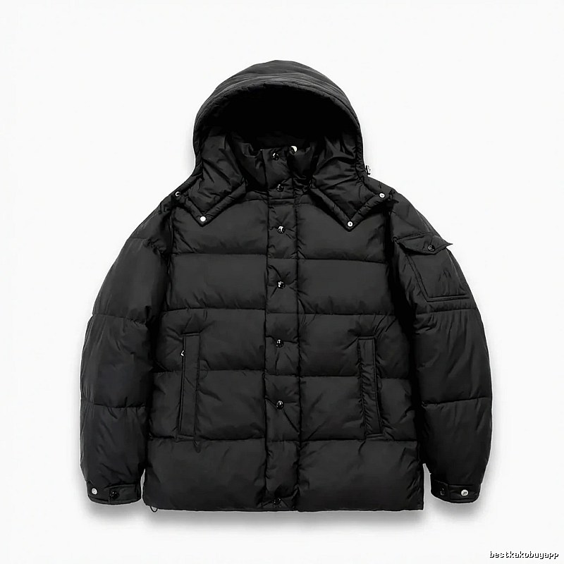 Moncler black trendy and cool down jacket