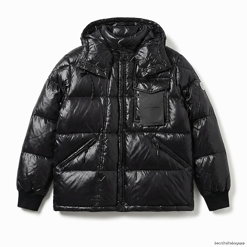 Moncler black trendy and cool down jacket