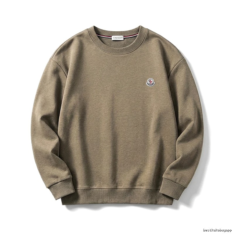 Moncler Crewneck Simple Style Sweatshirt (Khaki)