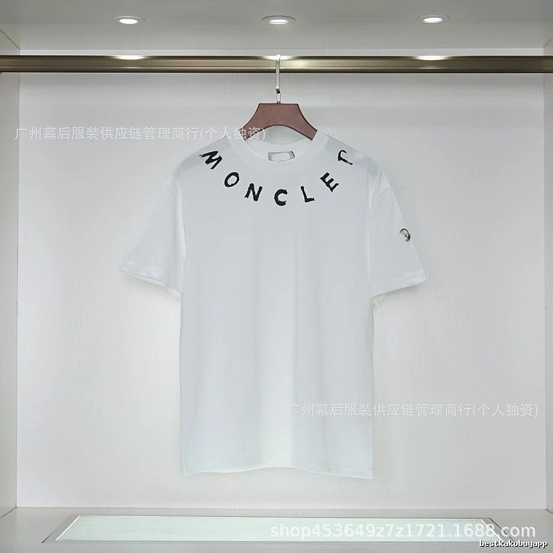 Moncler Graffiti Casual Style White Short-sleeve T-shirt