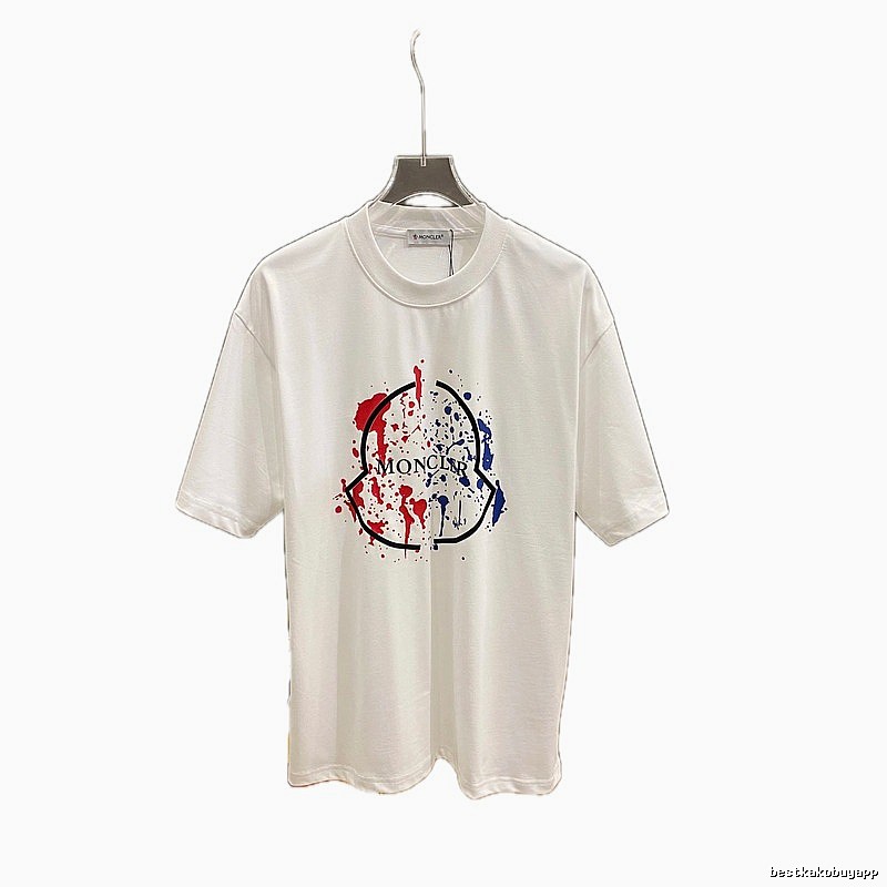 Moncler graffiti-style white T-shirt