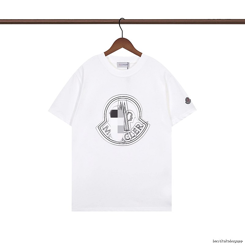 Moncler Logo Collection Trendy Style White T-Shirt