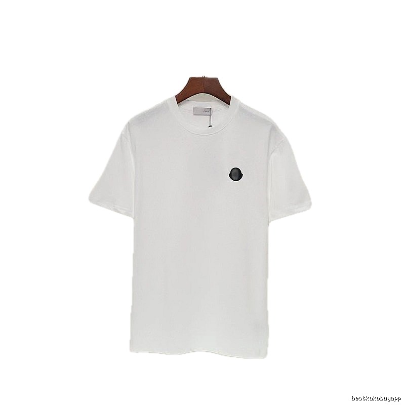 Moncler Minimalist Casual Style White Short-sleeved T-shirt