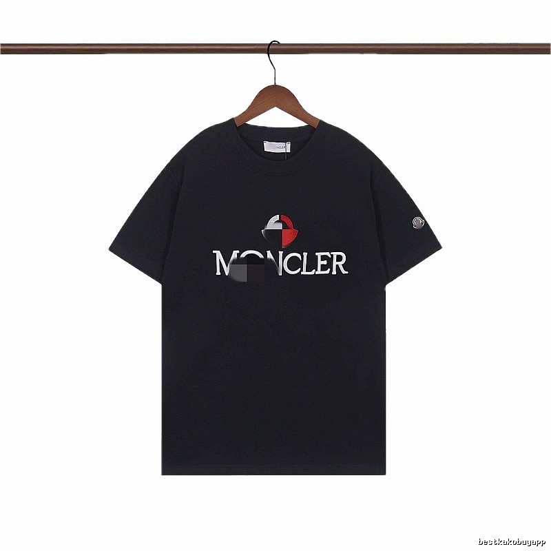 Moncler Printed Casual Black Short-sleeve T-shirt