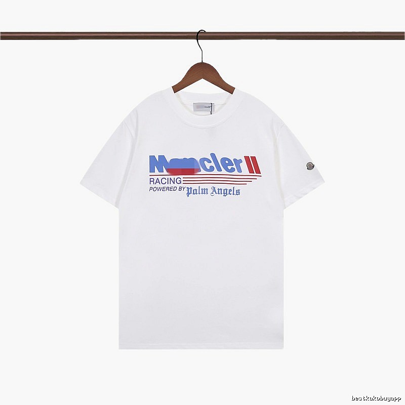 Moncler Racing Co-branded Street Style White T-Shirt