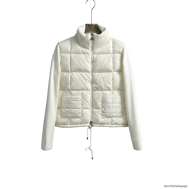 Moncler retro-style white down jacket