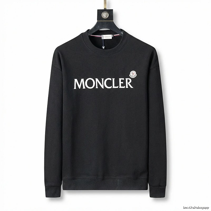 Moncler simple-style black sweatshirt
