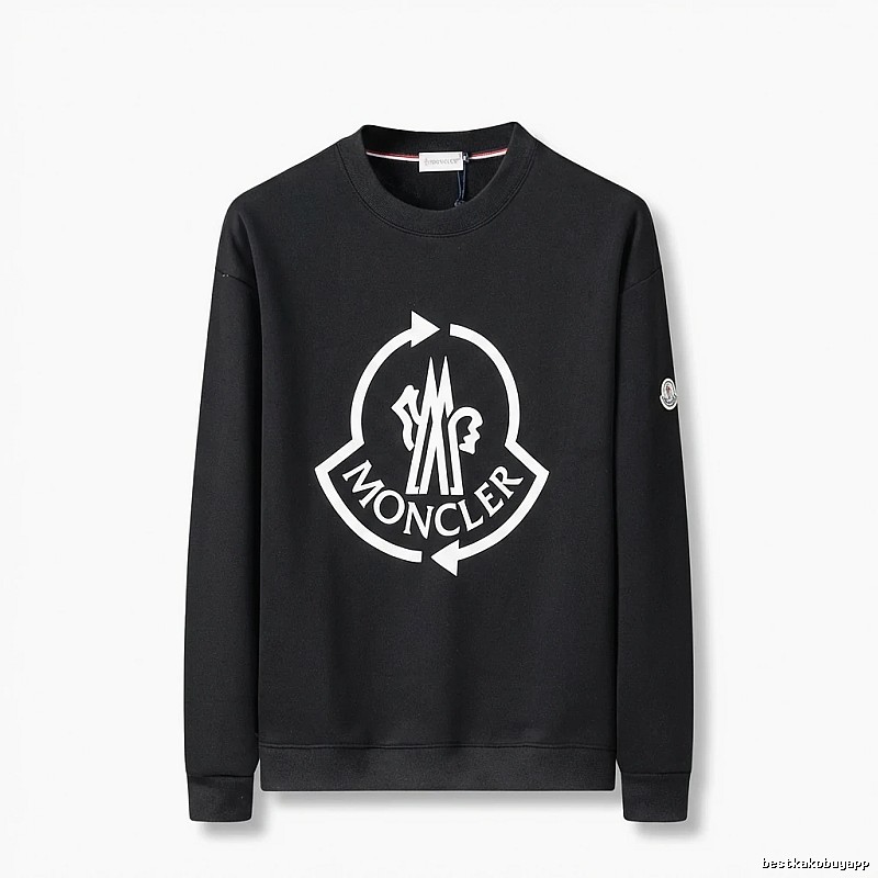 Moncler's classic trendy black sweatshirt