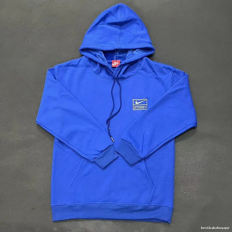Nike Blue Zip Hoodie Campus Look Swoosh