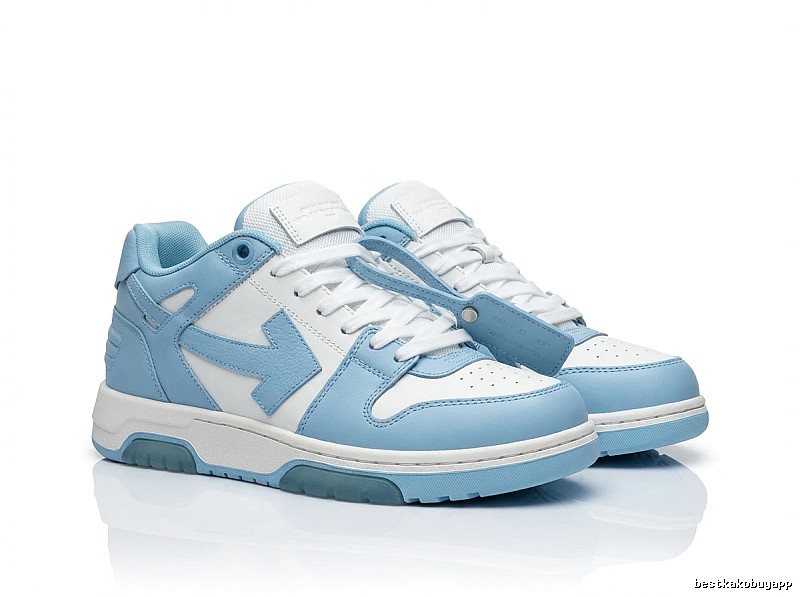 Off-White casual style blue and white sports shoes