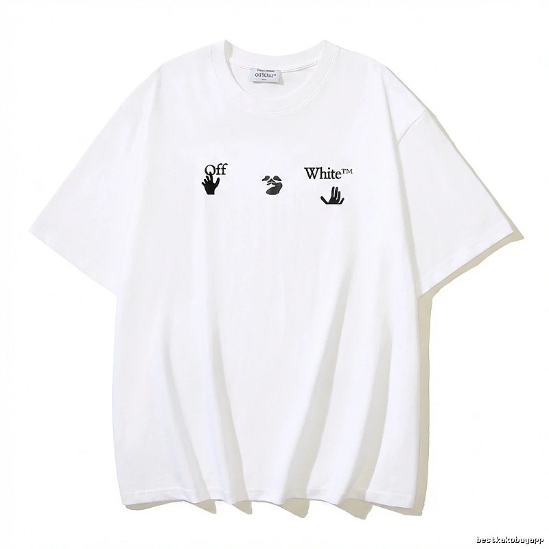 Off-White Gesture Style White T-shirt