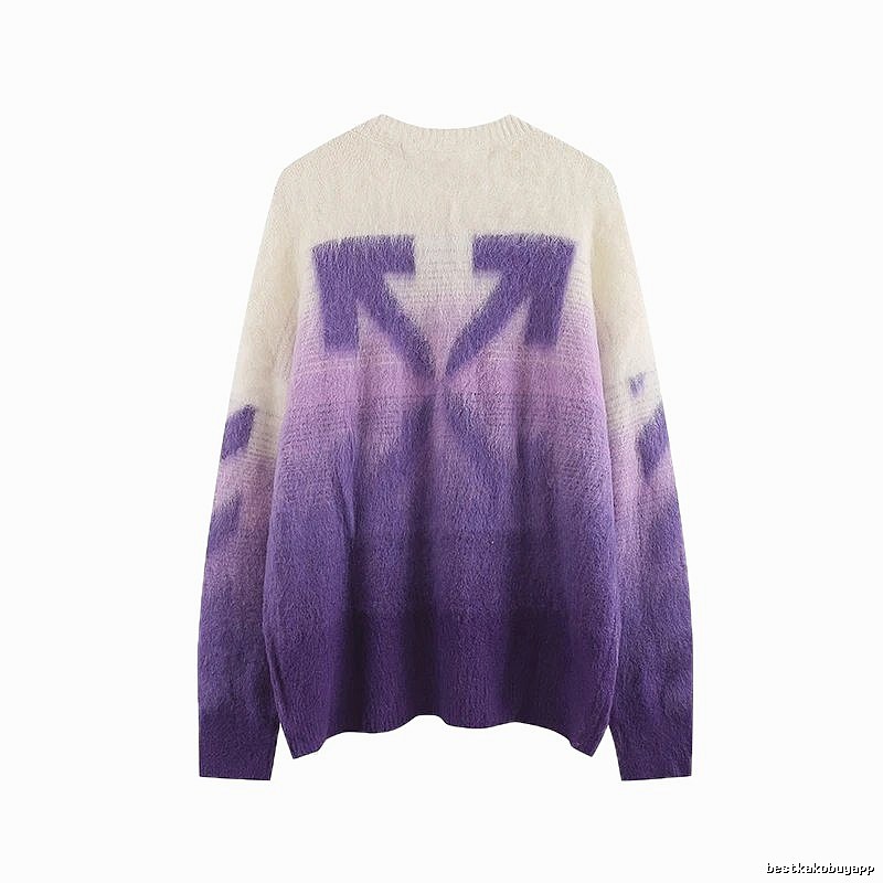Off-White Gradient Trendy Sweater