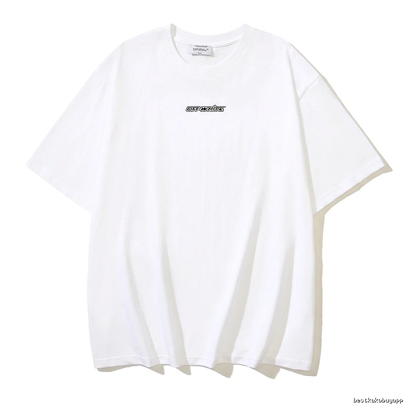 Off-White minimalist style white T-shirt