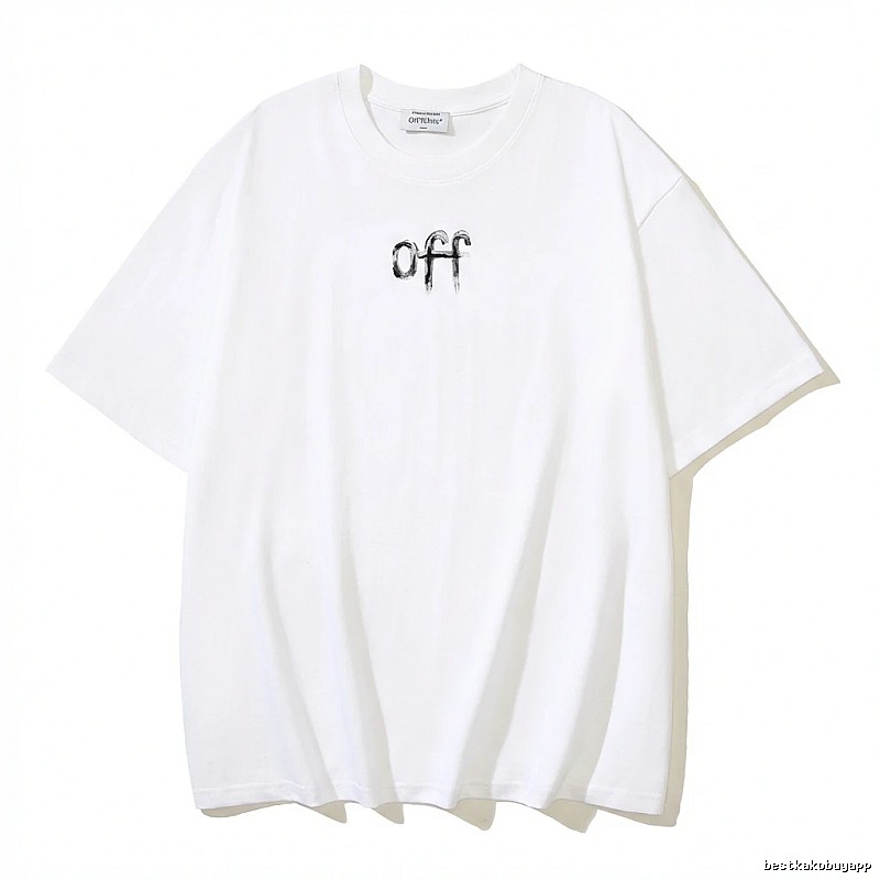 Off-White minimalist style white T-shirt
