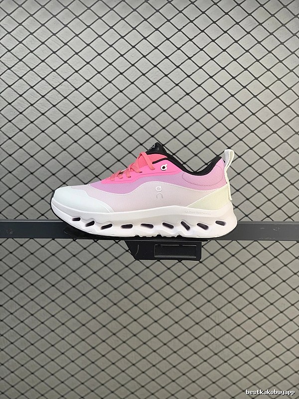 On Cloud Runners with Segmented Sole Pods in Pink