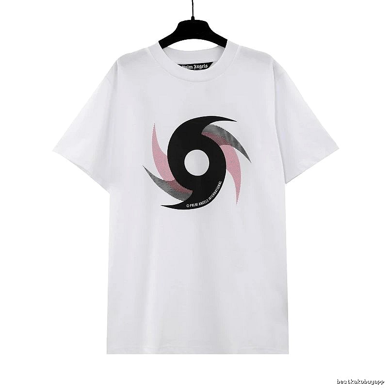Palm Angels Easy Match Logo T-shirt White Palm Tree for Everyday Use