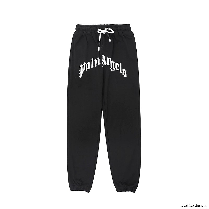 Palm Angels Gothic Style Black Sweatpants