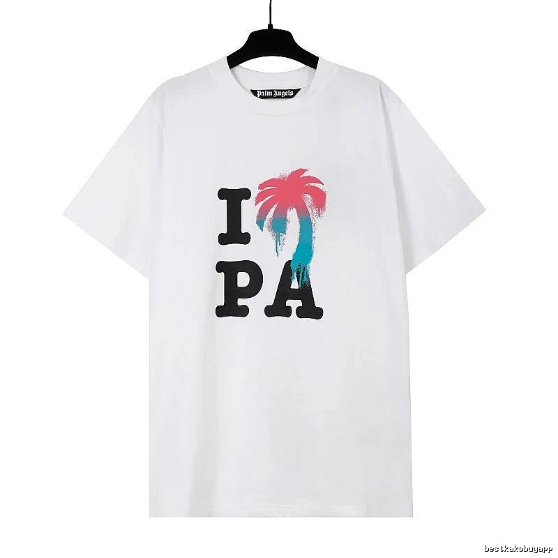 Palm Angels Weekend Logo T-shirt White Palm Tree for Weekend Wear
