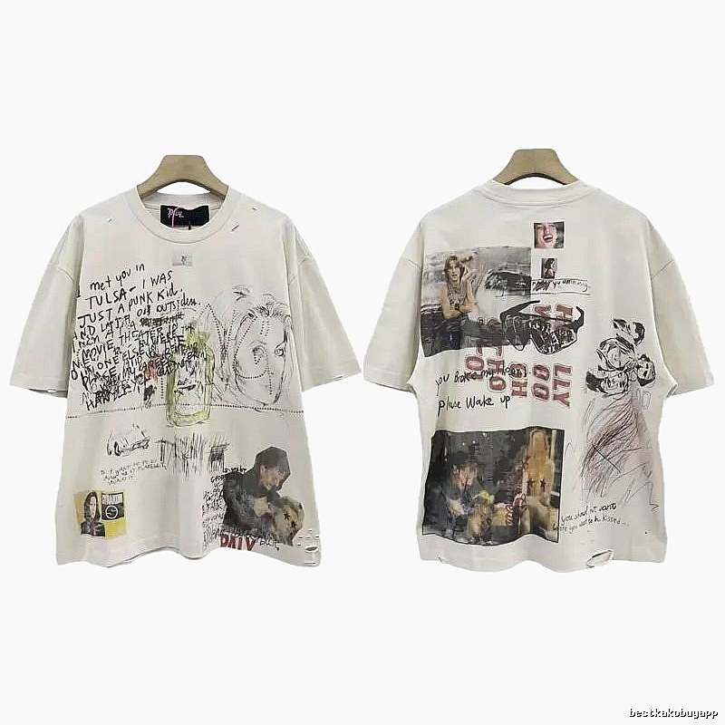Paly Hollywood Graffiti Vintage Off-white T-shirt