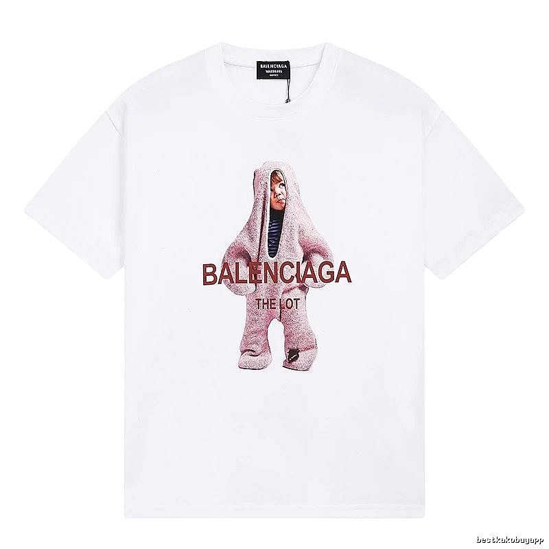 Parisian-style printed white T-shirt