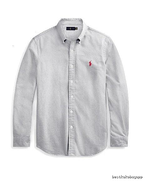 Ralph Lauren Gray Button-Down Shirt Streetwear Look