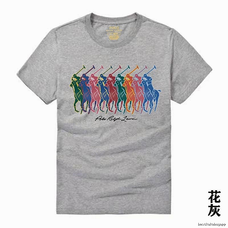Ralph Lauren heathered grey polo-style T-shirt