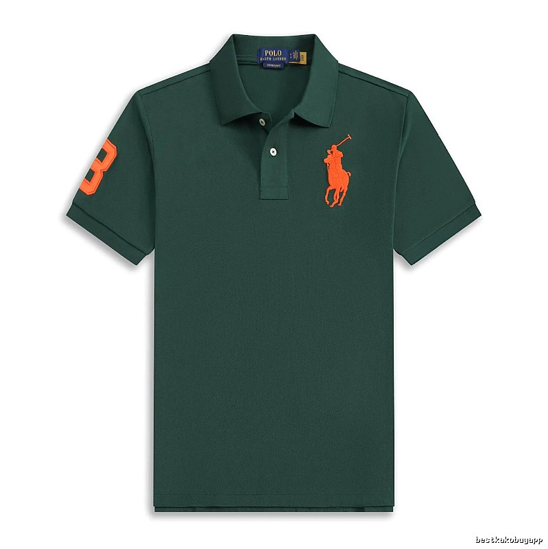 Ralph Lauren Polo American retro style dark green shirt