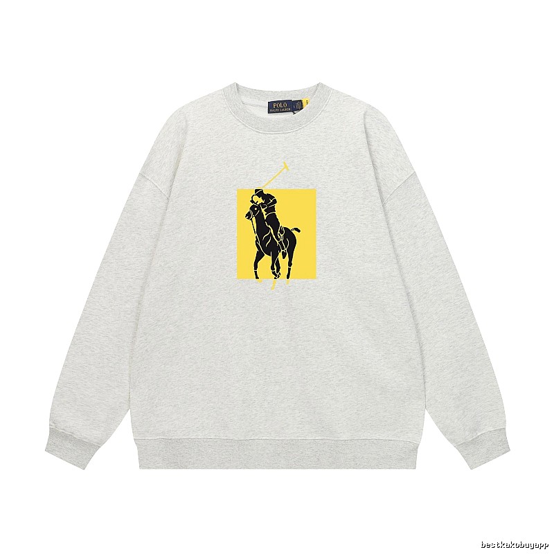 Ralph Lauren Polo Grey Trendy Brand Sweatshirt