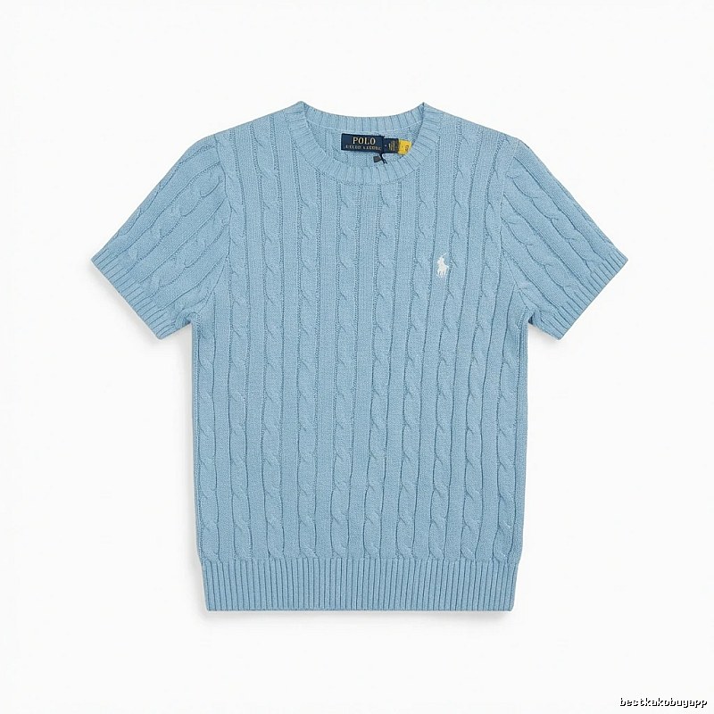 Ralph Lauren Polo Light Blue Trendy Brand Short-sleeve Shirt
