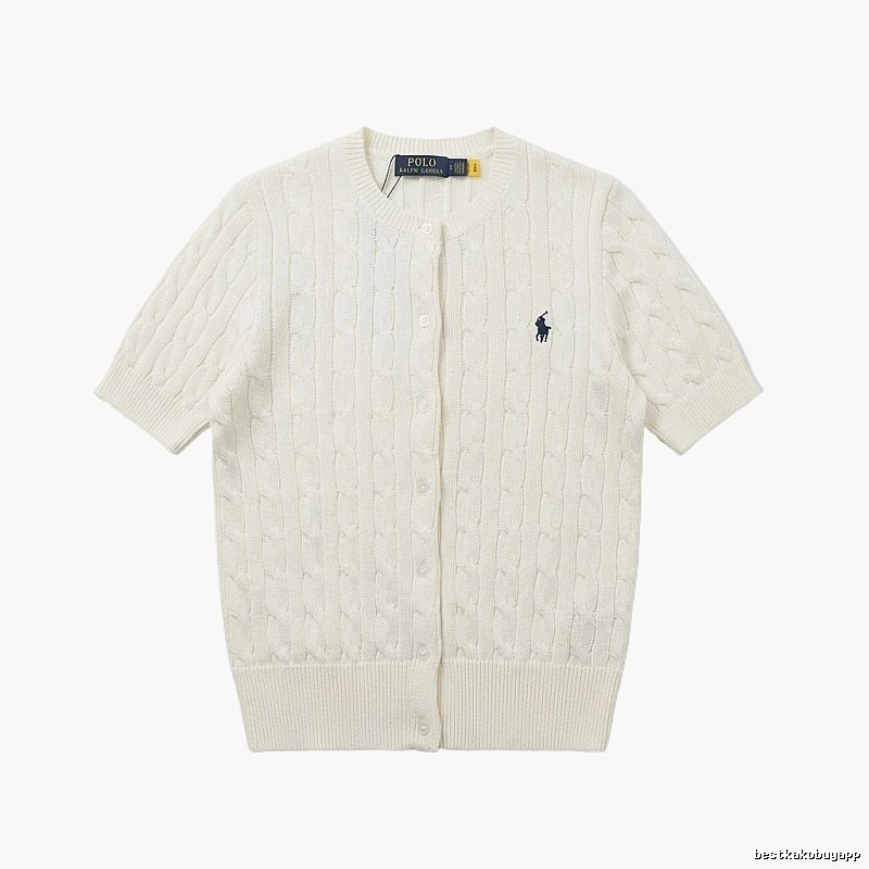 Ralph Lauren Polo white knitted cardigan