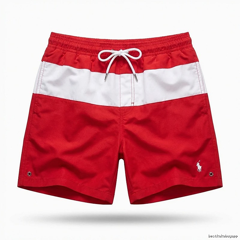 Ralph Lauren red and white color - block shorts