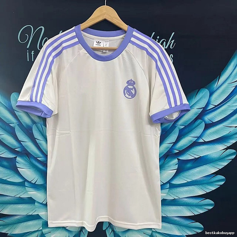 Real Madrid Casual Home soccer jersey White Football Gold for Comfortable Styling