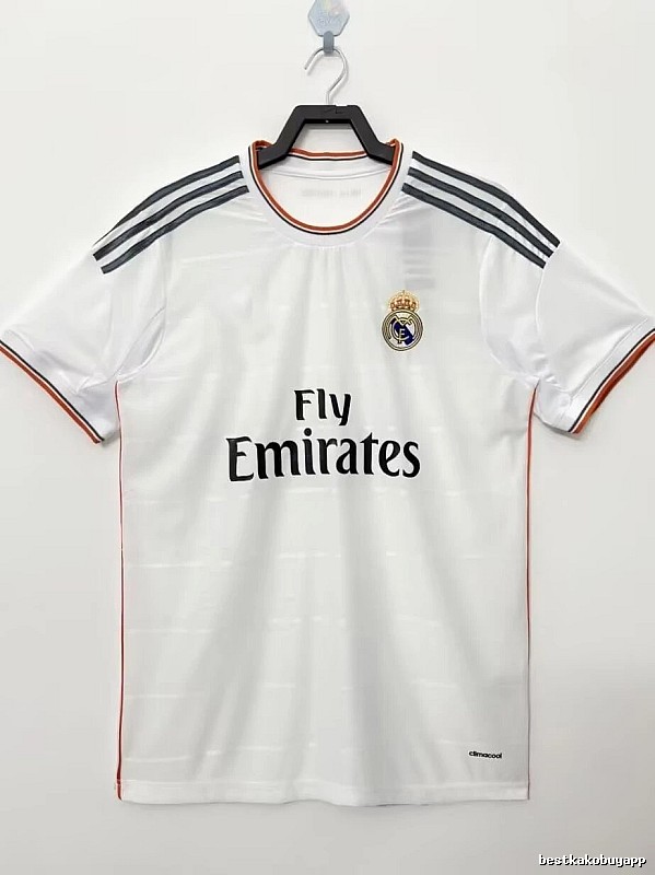Real Madrid Summer Retro Teka soccer jersey White Retro Football with Bold Graphic