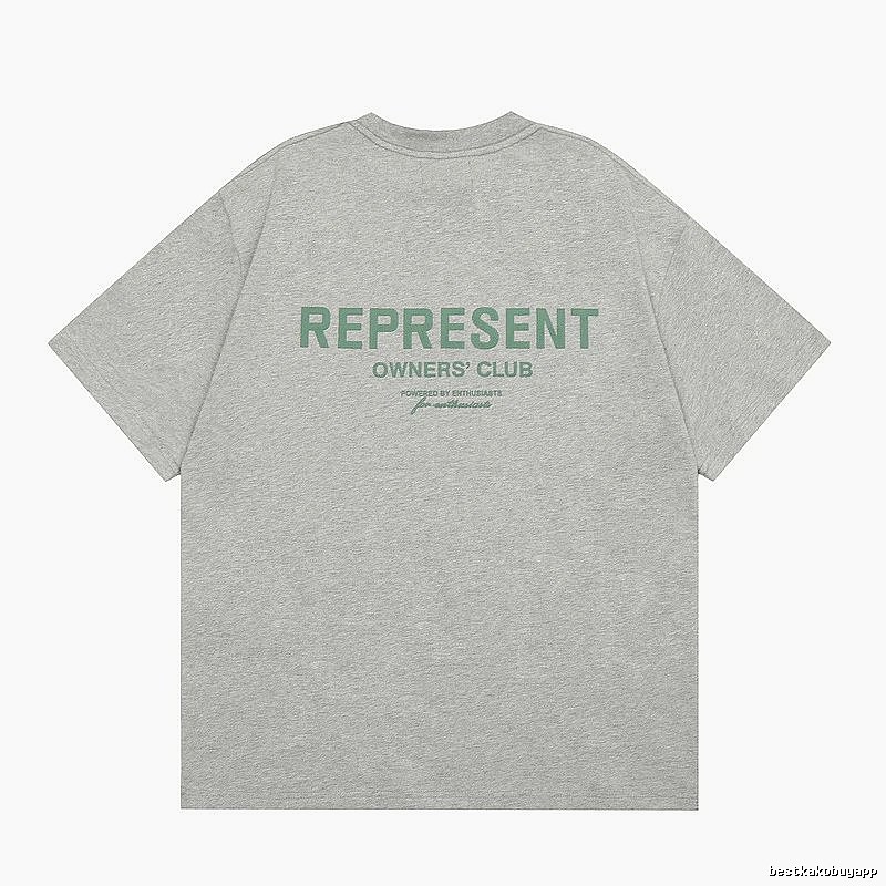Represent Gray Style 801 Owners Club T-Shirt Casual Layering Logo