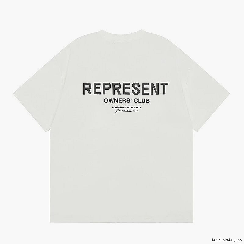 Represent White Style 801 Owners Club T-Shirt Color Pop Logo