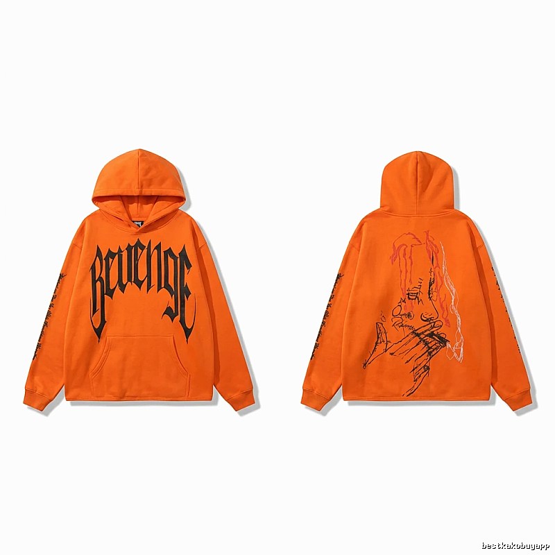 Revenge dark style orange hoodie