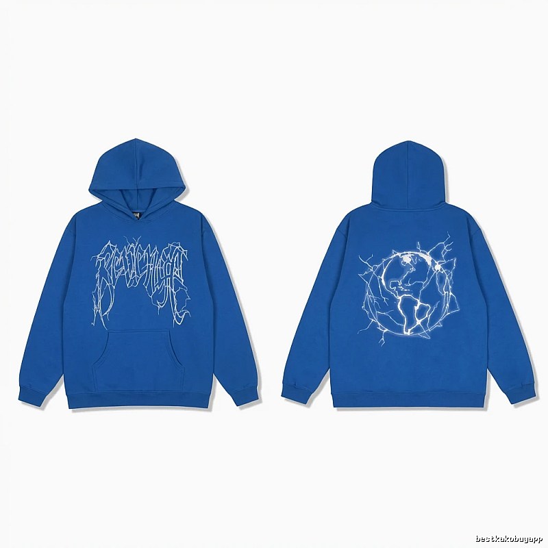 Revenge Lightning Wind Blue Hoodie