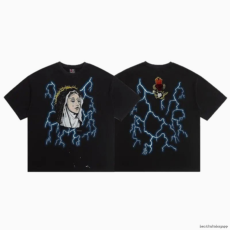 SAINT Our Lady of Lightning High Street Style Black T-Shirt