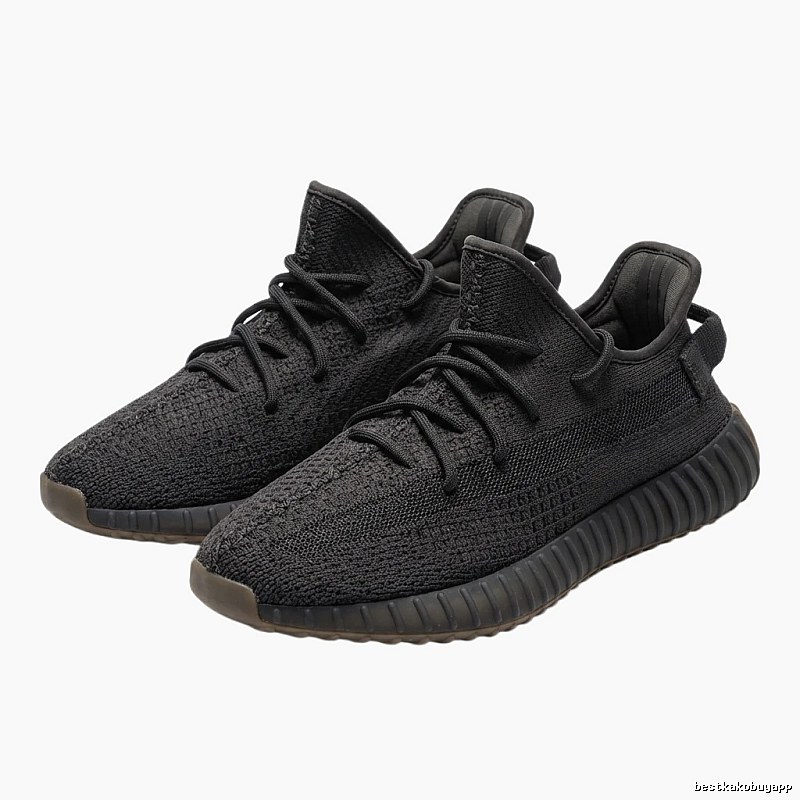 Simple-style black Yeezy 350 shoes